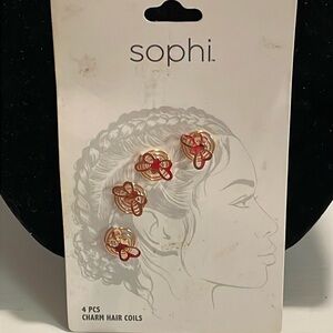 NWT Sophi gold tone hair coils